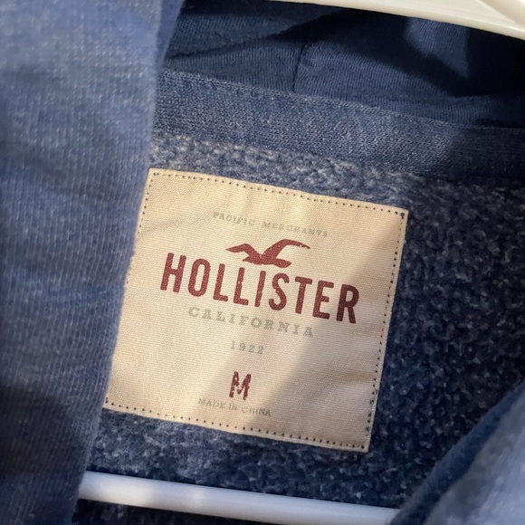 Blue Hollister Mens Hoodie SIZE M - Picture 2 of 3